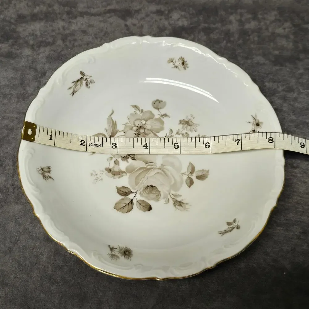 Mitterteich Bavaria Charming Barbara Salad Dessert Floral Design Plate 10153 66